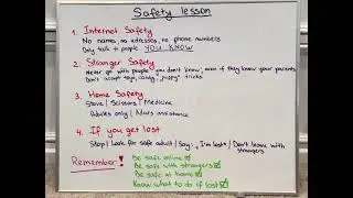 Internet, Stranger & Home Safety Lesson for Kids