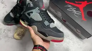 Off-White x Air Jordan 4 Retro Bred 2020