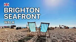 🇬🇧 🏝 Brighton Seafront Walk | September 2021 (4K 60fps)