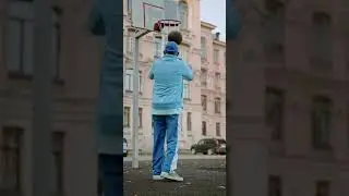 FREE STOCK VIDEO - 4K - A Man Dribbling and Shooting a Ball in the Basketball Hoop