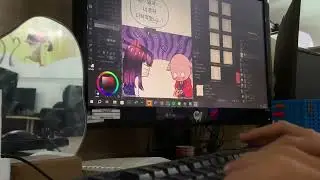 mini vlog | working as a Korean webtoon typesetter in Korean company🕺🏻