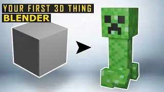 Tutorial: Blender Minecraft Creeper - Absolute Beginners