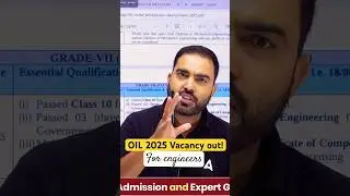 OIL 2025 Notifications out! For Diploma #newjobs #job #oil recruitment