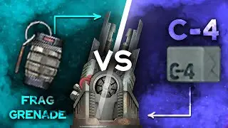 Frag grenade in Railgun shell | Barotrauma Comparison