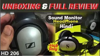 Sennheiser  Hd 206 headphone review,Unboxing ,best studio monitor headphones 2020 ,Sennheiser hd 206