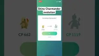 Shiny Charmander evolution #shinycharizard #shinycharmander #pokemongo