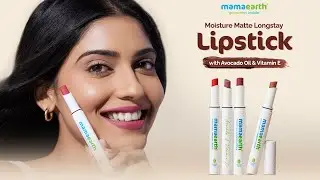 Mamaearth Moisture Matte Lipstick | 12-Hour Long Stay | Smudge Proof