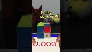Lucky or skill?? #fyp #rubiks #cube #2x2 #solve #lucky #shorts