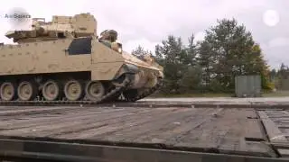 US Military Ironhorse Brigade - Railhead Operation in Europe