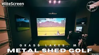 Custom Golf Simulator Hiding Inside This Outbuilding - Grass Lakes, MI