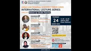 INTERNATIONAL LECTURE SERIES 2022 - Series #02 Bottom-up Gender Planning