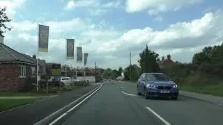 Driving On The A422 & A44 From Inkberrow To Spetchley, Worcester, England 18th September 2021