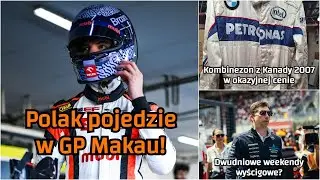 Kucharczyk w legendarnym wyścigu. Kombinezon Kubicy. Transmisje z F1 do zmiany? Czas na GP USA #F1