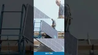 An Effortless Lift ☀️ #safetyhoistcompany #solarinstallers