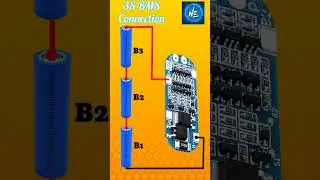3S BMS Wiring Diagram | 12V Battery Connection | 