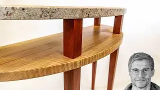 Making a Hallway Table | Curly Maple, Padauk, and Granite
