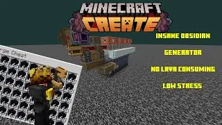 Create Mod: 214K/HR No lava consuming Obsidian Farm Tutorial