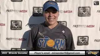 2022 Miranda Gonzalez 3.8 GPA - Athletic Lefty First Base & Outfielder Softball Skills Video - Storm