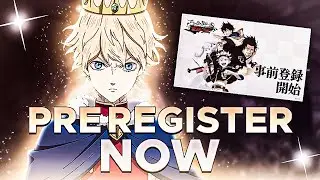 PRE REGISTRATION IS UP FOR JP BLACK CLOVER MOBILE RIGHT NOW!!