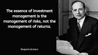 2 Minutes of Benjamin Graham Quotes To Know For Better Life Quality