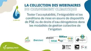 CLIMATVEG - Webinaire final SP4.6 | PSE ou droits d'eau d&eacute;rogatoires