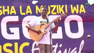 MSANII NYEMO MAPANA KUTOKA ZANZIBAR AKIFANYA PERFOMANCE KATIKA JUKWAA LA 14 LA MUZIKI WA CIGOGO