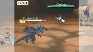CHARIZARD MEGA X SWEEP (1 VS 6) ON POKEMON SHOWDOWN. #shorts