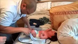 My little nephew getting ready for bed :)