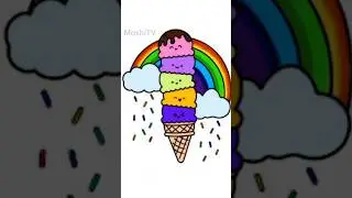 🌈Icecream🍦#coloring#drawing#howtocolouring#cute#funny#icecream#shorts#coolie#rajini#chikituvibe#food