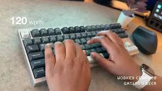 Gateron Beer | Multi-speed typing sound test (80 to 180 wpm) | Wobkey Crush80