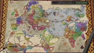 CK3 Timelapse but the black death is permanent and mongols invade every 200 years