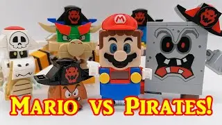 Super Mario vs Pirates in Bowsers Air Ship