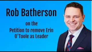 Conservative Party President Rob Batherson on the petition started to remove Erin O'Toole as leader