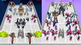 Robots Monster Merge War: Godzilla Robot vs Snake Robot, Epic Fusion Battle