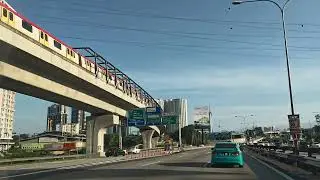 Kuala Lumpur Today - Beautiful Sunday Morning Clear Blue Sky Driving To Sungai Wang Plaza KL