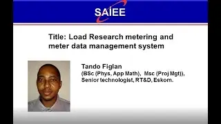 SAIEE LRC | &ldquo;Load Research Metering and Meter Data Management Systems&rdquo;