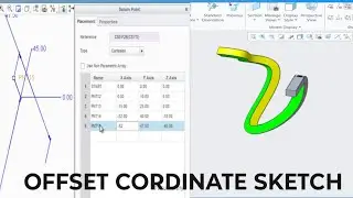 How to create offset cordinator future in creo ll co-ordinate future hindi ll complete tutorial 