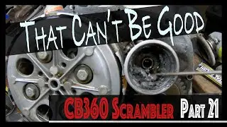 ENGINE ISSUES!!!, CB360 CAFE RACER SCRAMBLER BUILD, MAINTENANCE+UPGRADES, time lapse - Ep21