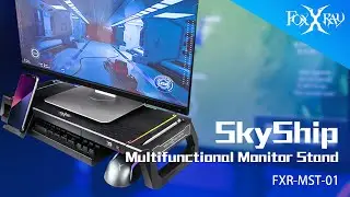 【FoxXRay 狐鐳電競｜FXR-MST-01】SkyShip Multifunctional Monitor Stand
