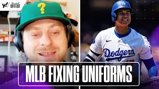 REACTION to MLB fixing NEW UNIFORM issues | Baseball Bar-B-Cast | Yahoo Sports
