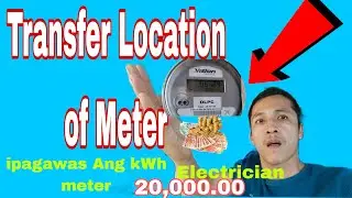 Transfer location of meter Davao light accredited electrician free lancing