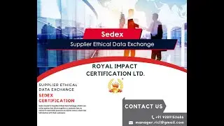 SEDEX CERTIFICATION Supplier Ethical Data Exchange #royalimpactcertificationltd #shorts