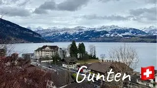 Gunten in Switzerland 🇨🇭| Lake Thun and Swiss Alps