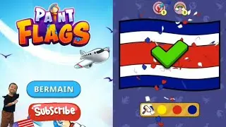 Paint Flags Negara & Dunia - Antigua Barbuda Kolombia Venezuela Kosta Rika #games #study #play