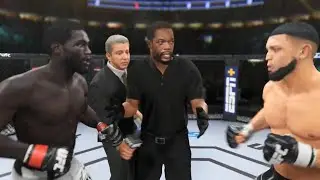 Jared Cannonier vs Ikram Aliskerov FULL FIGHT | UFC 4 AI Simulation (CPU vs CPU)