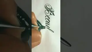 'Beautiful'-Cursive Writing #shorts #youtubeshorts #short #shortvideo