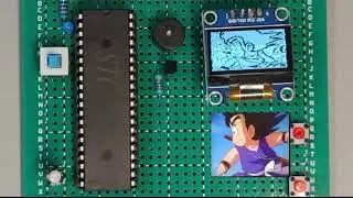 Dragon Ball on a 0.96'' OLED screen?! Tiny display, huge nostalgia.