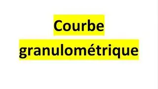 Courbe granulométrique Exercice corrigé TSGO OFPPT