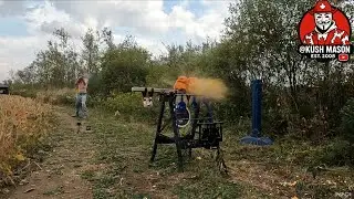 Double barrel double trigger 12 gauge shotgun both barrels at the same time 