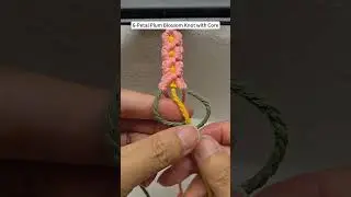 How to Tie Daisy Knot with Core | Macrame Flower Tutorial #shortstutorial #knottingtutorial